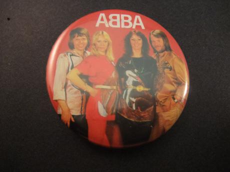 ABBA Zweedse popgroep leden van de groep, in kleur,